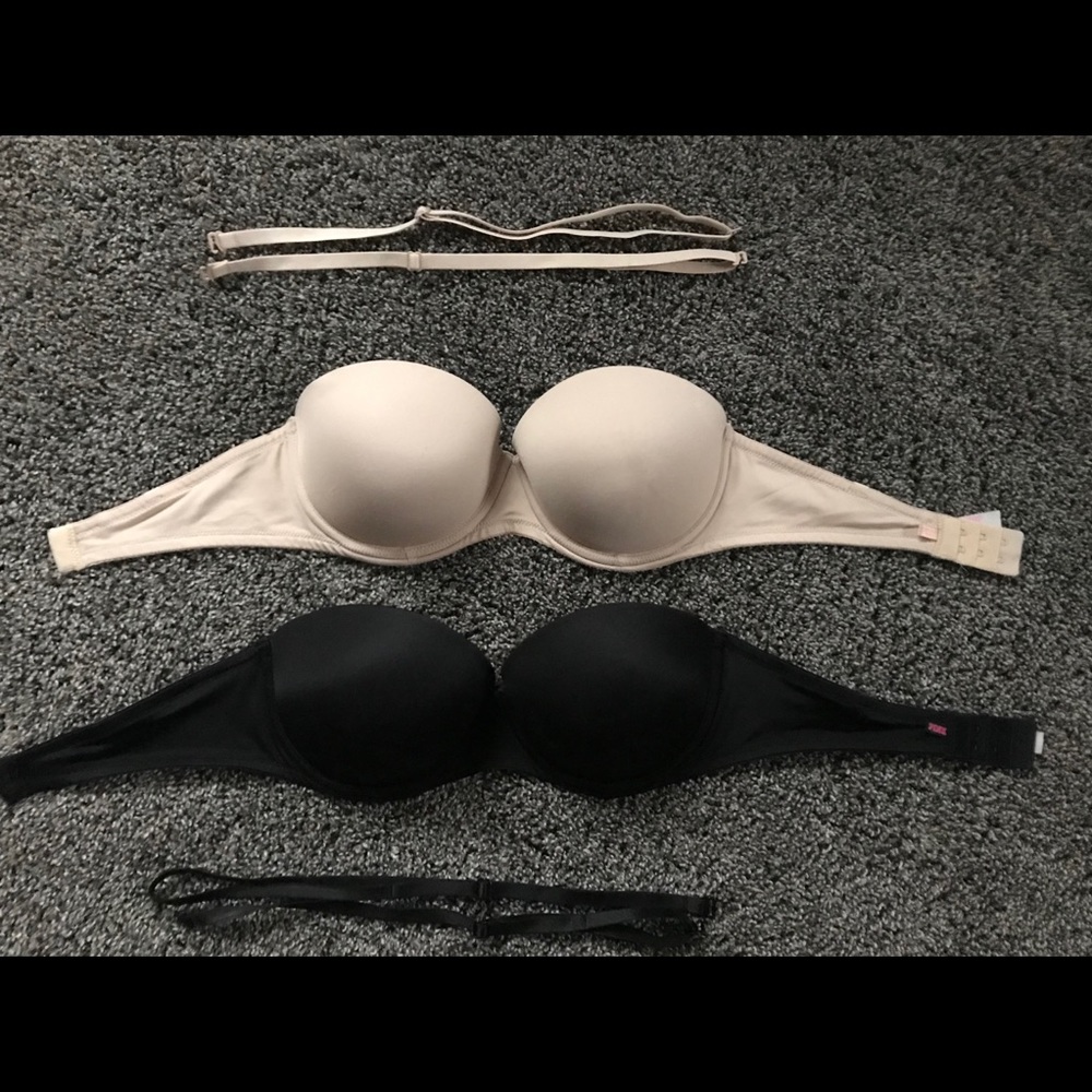 VS PINK push-up multi way bras. 32D